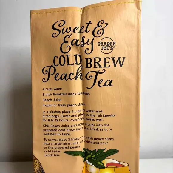 LOT 4x Trader Joe’s Georgia Peach State GA Stone Fruit Flower Tote Bag Reusable! - Picture 9 of 13